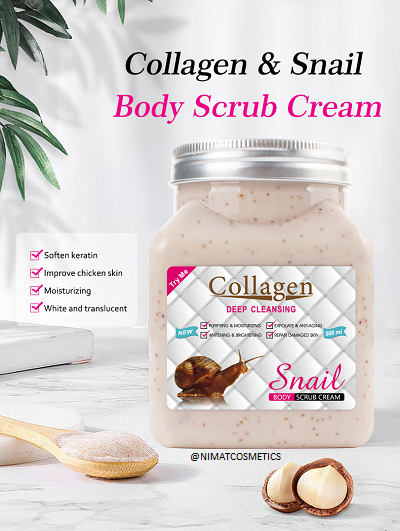 SNAIL COLLAGEN FACE/BODY SCRUBS